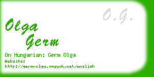 olga germ business card